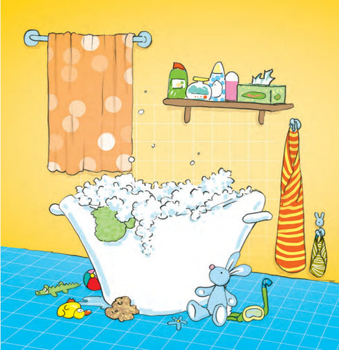 Bobo and Vuhas in the bath