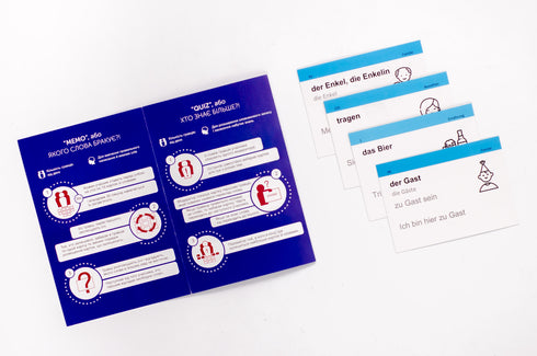 Картки для вивчення слів, початковий рівень. Німецька А1