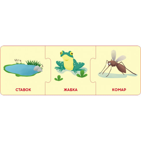 Logische Ketten. Tierwelt. Wer lebt wo und was isst er?