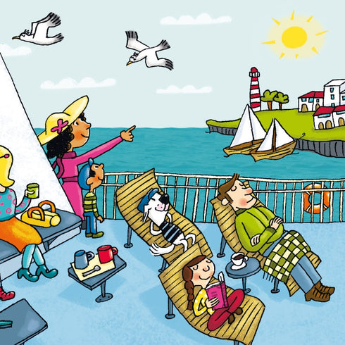 Matrose auf einer Fähre