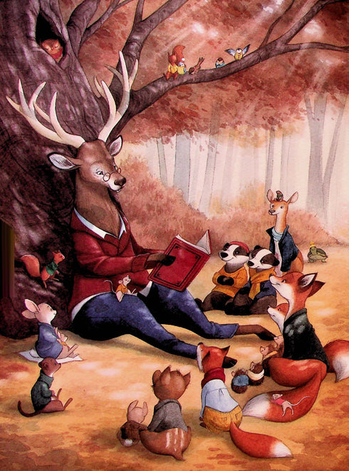 Beautiful grandmother's fairy tales