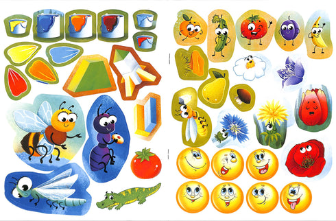 Lesen mit Aufklebern. Bunte Geschichten