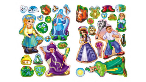 Märchen mit Aufklebern. Kotihoroschko